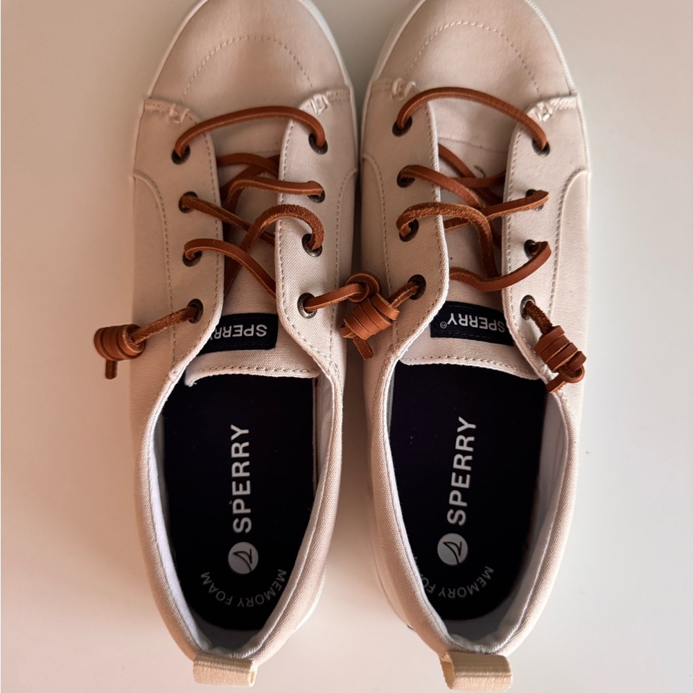Sperry Cream Sneakers Minimalist Design